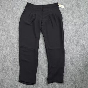 Derek Lam Pants‎ Womens Size 2 (Fits 30x25) Black Pleated Trousers Stretch